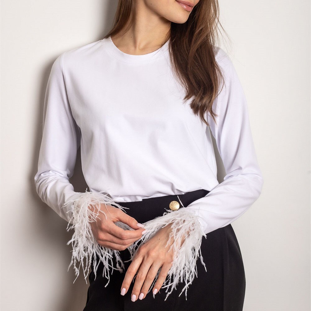 Dames Shirt met Lange Mouwen en Verenstijl 4