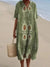 Dames Shirtjurk Korte Mouwen Plus Size Ademend Oceaanmotief Casual Zomerjurkjes 17