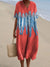 Dames Shirtjurk Korte Mouwen Plus Size Ademend Oceaanmotief Casual Zomerjurkjes 18