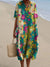 Dames Shirtjurk Korte Mouwen Plus Size Ademend Oceaanmotief Casual Zomerjurkjes 28
