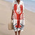 Dames Shirtjurk Korte Mouwen Plus Size Ademend Oceaanmotief Casual Zomerjurkjes 2