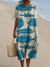 Dames Shirtjurk Korte Mouwen Plus Size Ademend Oceaanmotief Casual Zomerjurkjes 6