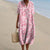 Dames Shirtjurk Met Korte Mouwen Bloemenprint Met Zak 17