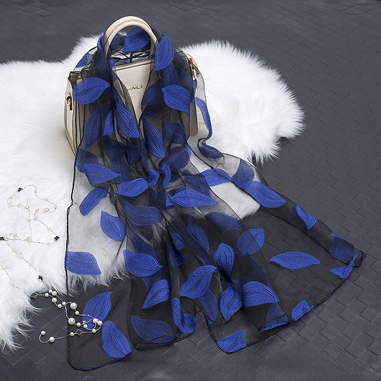 Dames Sjaal Bloemmotief Lichtgewicht Stijlvol 9
