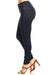 Dames Skinny Jeans Hoge Taille Denim Indigo 2
