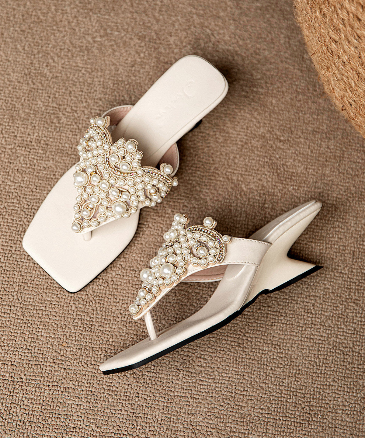 Dames Sleehak Sandalen Met Splicing Design 3
