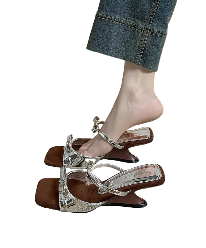 Dames Sleehak Sandalen Splicing Stijl 0