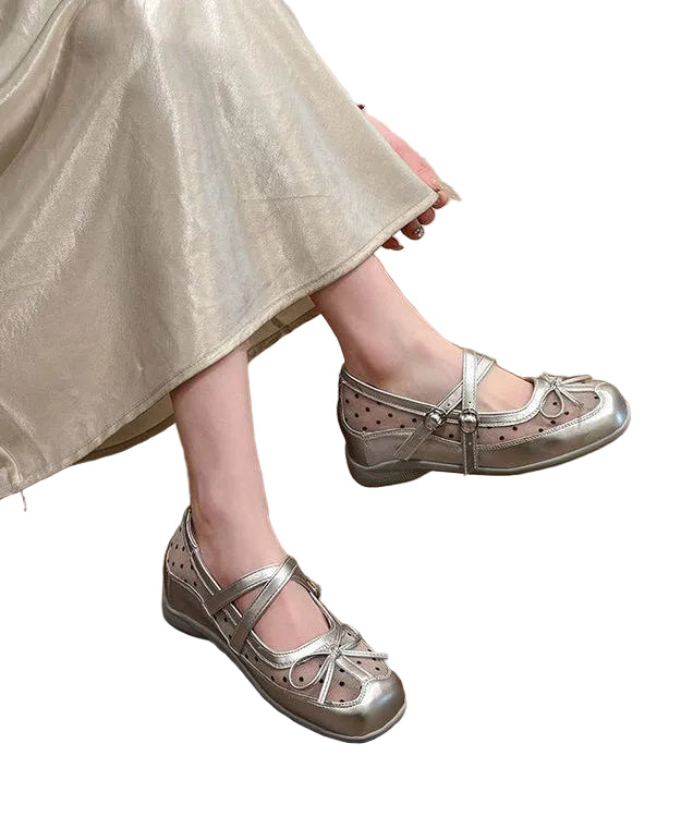 Dames Sleehak Schoenen met Strik en Tule Details 2