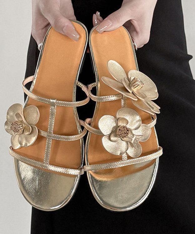 Dames Slide Sandalen Bloemen Print 1