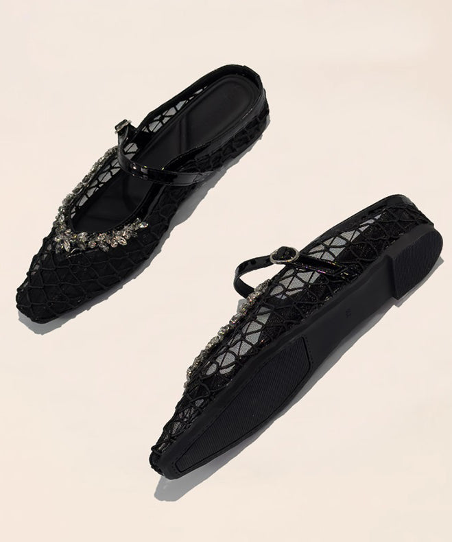 Dames Slide Sandalen Met Mesh En Chunky Hak 1