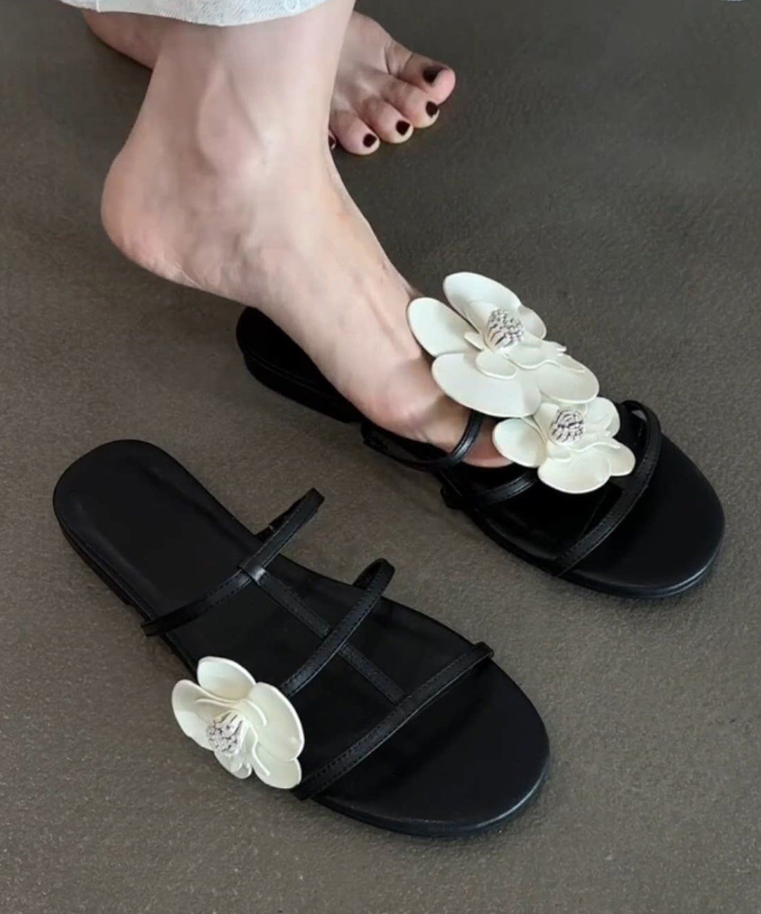 Dames Slide Sandalen met Bloemenprint 3
