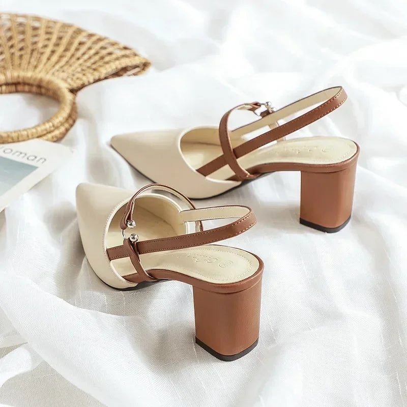 Dames Slingback Hakken met Puntige Neus 2