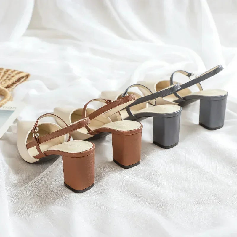Dames Slingback Hakken met Puntige Neus 7