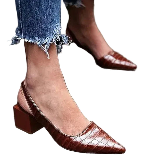 Dames Slingback Pumps met Spitse Neus 0