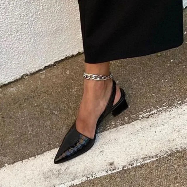 Dames Slingback Pumps met Spitse Neus 6