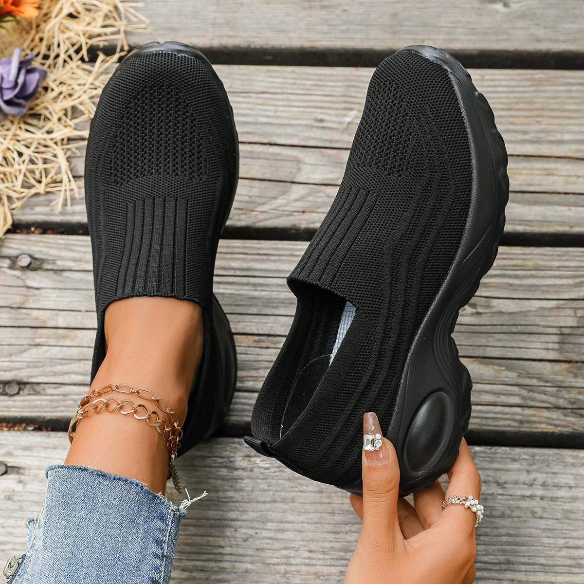 Dames Slip-On Sneakers Ademend Stijlvol 4