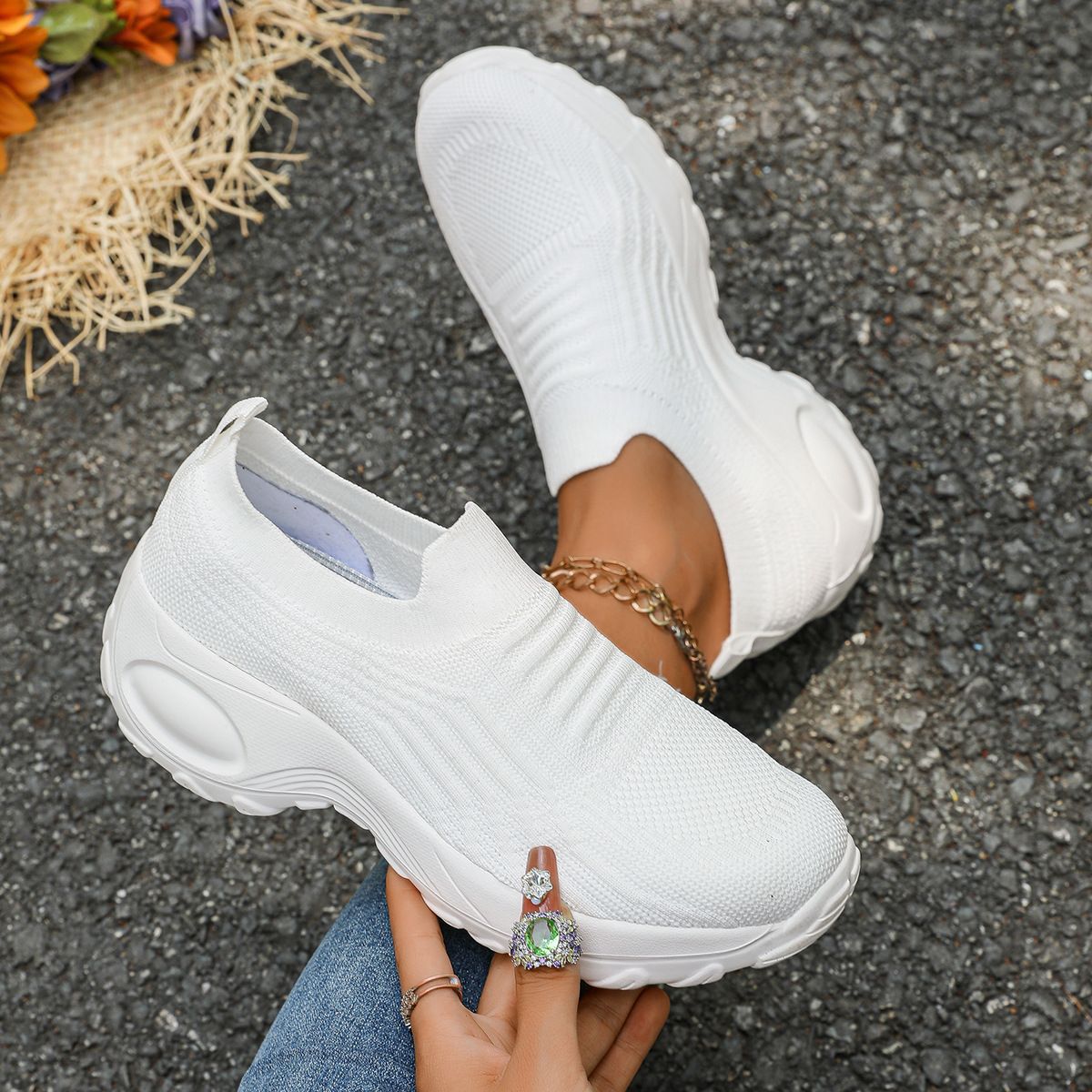 Dames Slip-On Sneakers Ademend Stijlvol 6