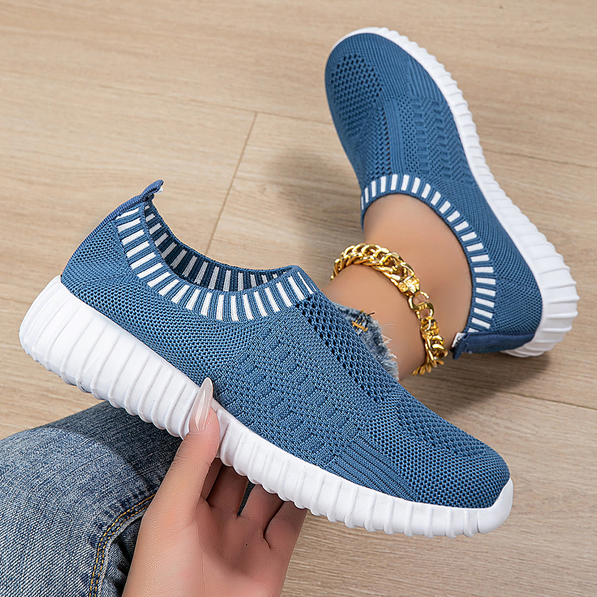 Dames Slip-On Sneakers Flexibel 2