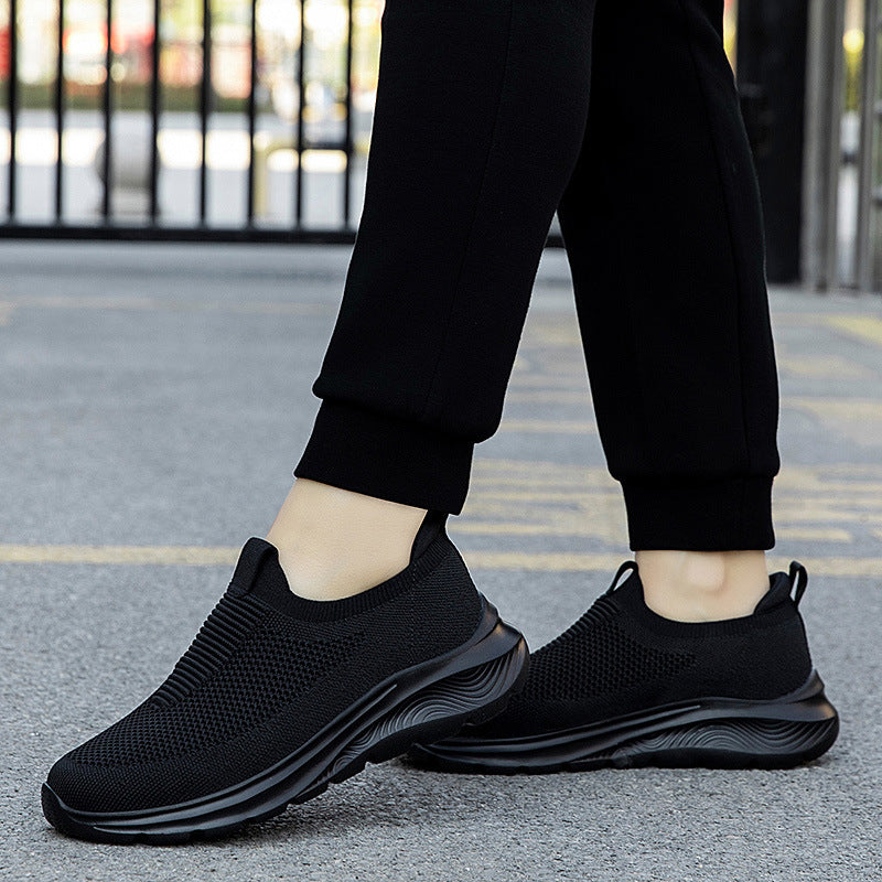 Dames Slip-On Sneakers Met Gebreid Bovenwerk 2