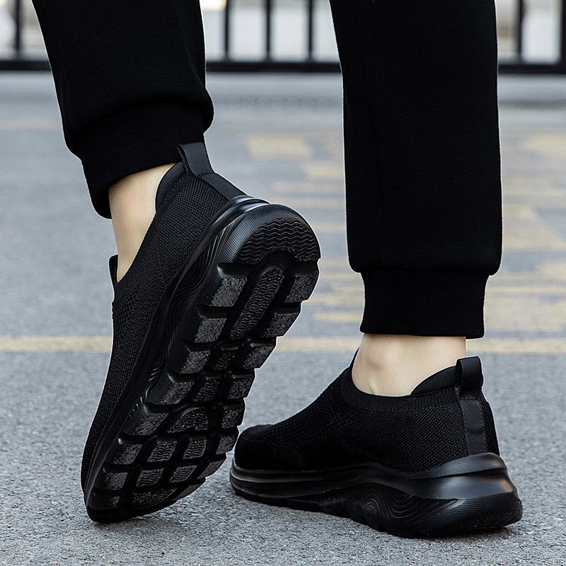 Dames Slip-On Sneakers Met Gebreid Bovenwerk 4