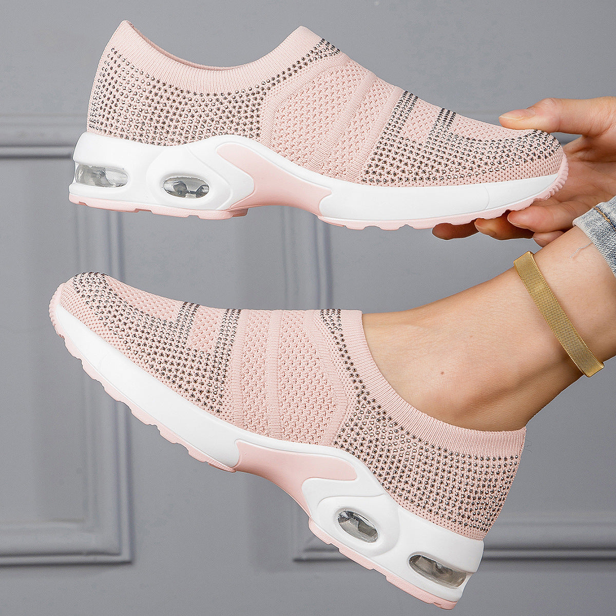 Dames Slip-On Sportsneakers Ademend Design 1