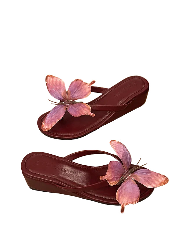 Dames Slippers Handgemaakt met Vlinderdesign 3