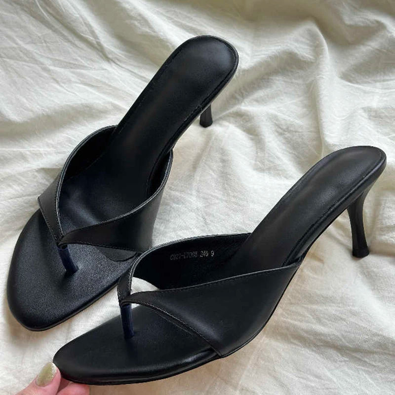 Dames Slippers Hoge Hak Clip-Toe voor Zomer Avondfeest 2