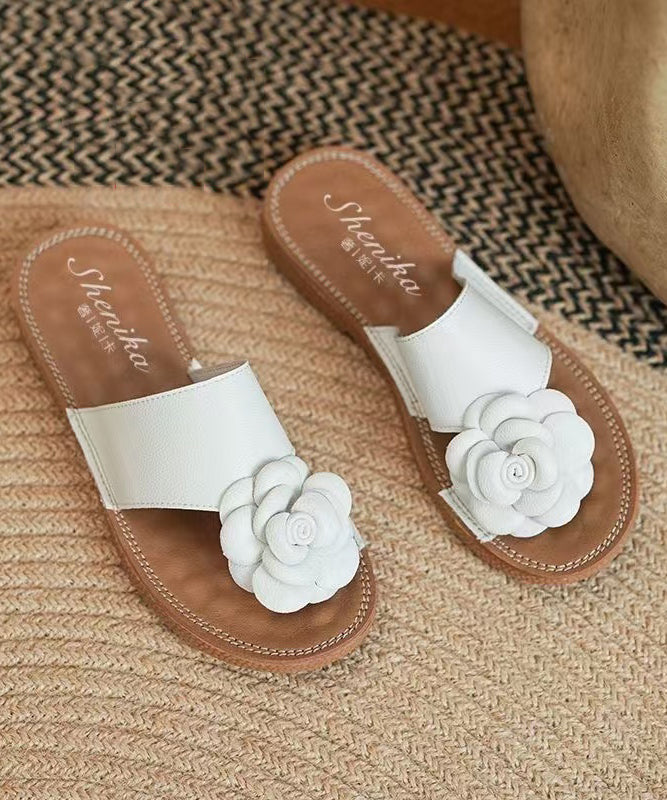Dames Slippers Met Bloemen Splicing 1