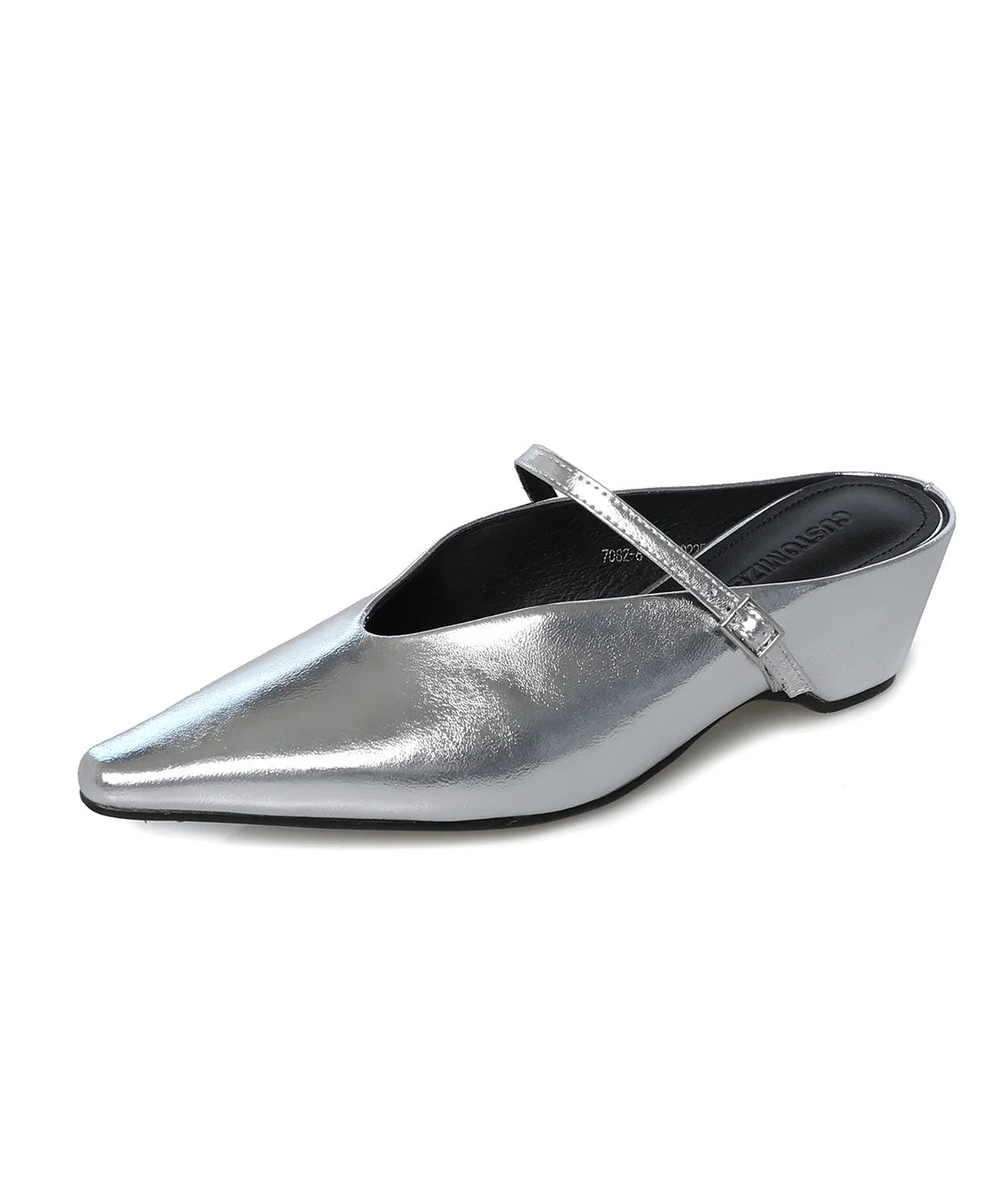 Dames Slippers Met Spitse Neus En Robuuste Hak 4