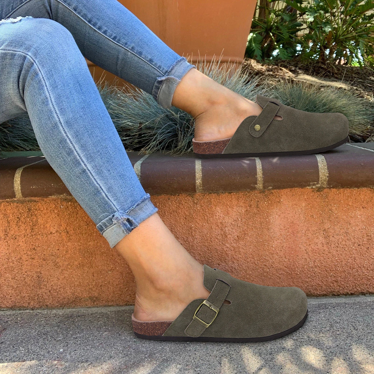 Dames Slippers Muilezels met Kurken Binnenzool Modern Ontwerp 1