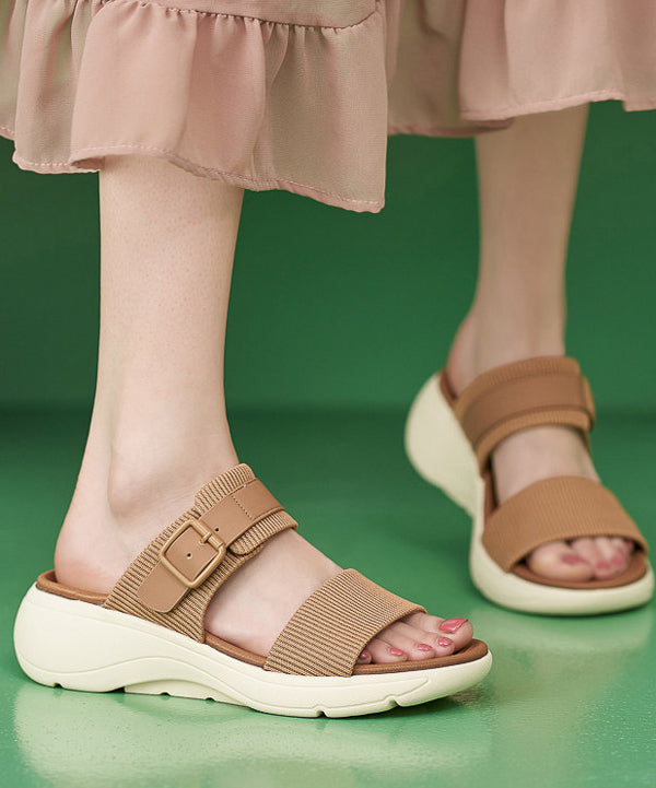 Dames Slippers Peep Toe Sleehak 5 cm Trendy Design 2