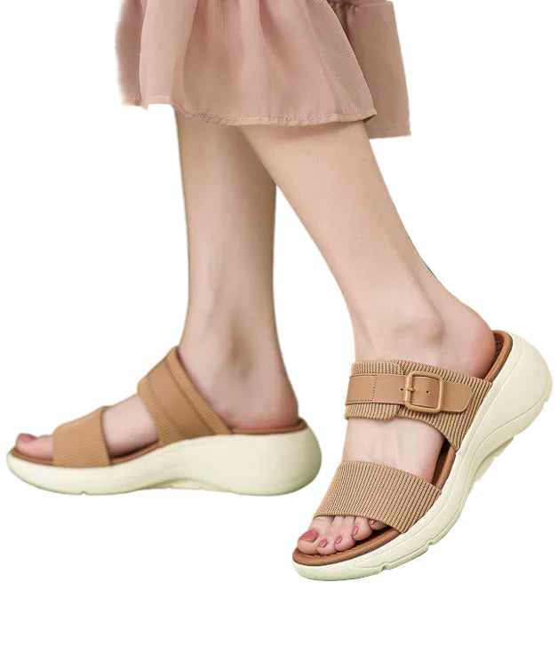 Dames Slippers Peep Toe Sleehak 5 cm Trendy Design 3