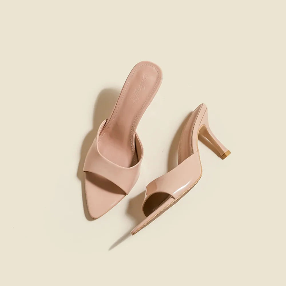 Dames Slippers met Slanke Hak en Puntschoen 2