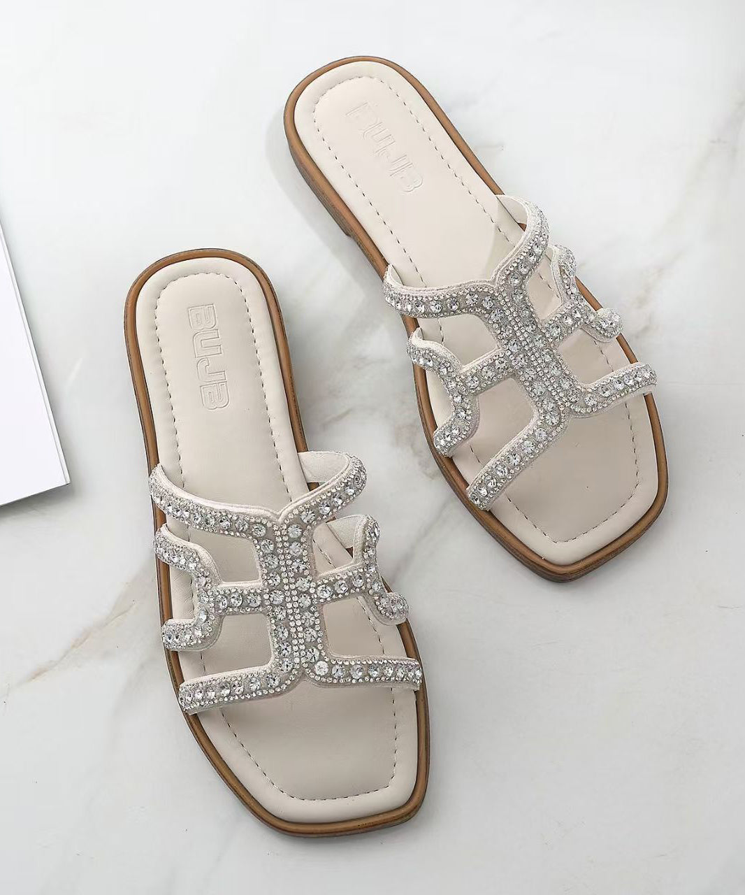 Dames Slippers met Strass Accenten 3