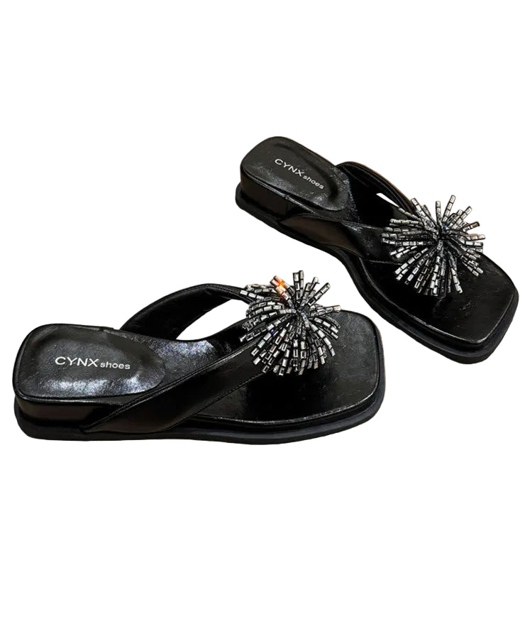 Dames Slippers met Waterdiamant Design 1