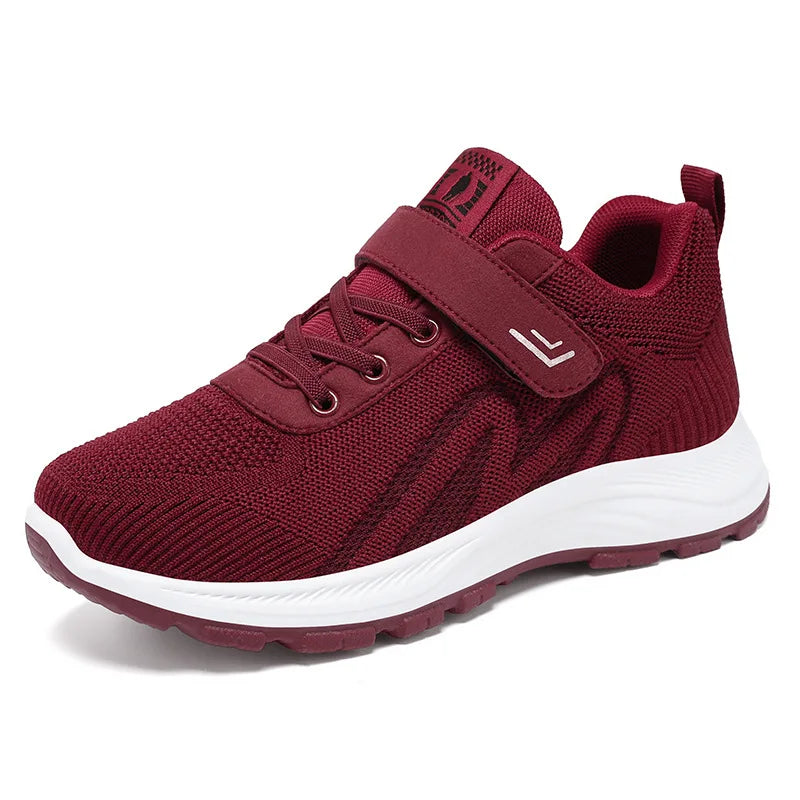 Dames Sneakers Ademend Casual Vetersluiting Mesh Schoenen 3