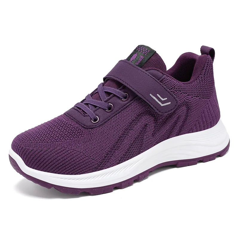 Dames Sneakers Ademend Casual Vetersluiting Mesh Schoenen 5