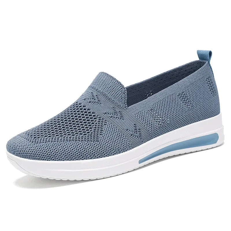 Dames Sneakers Ademend Gebreid Mesh Casual Schoenen 10