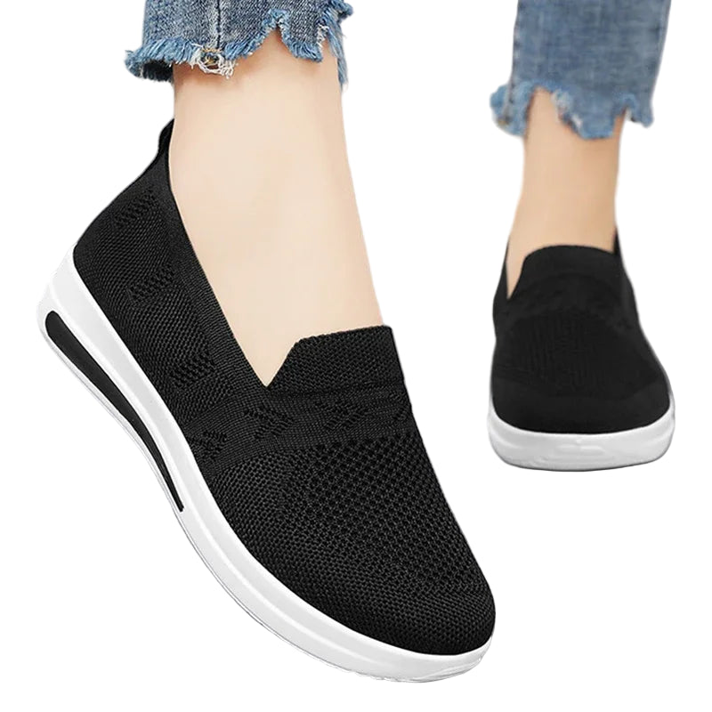 Dames Sneakers Ademend Gebreid Mesh Casual Schoenen 4