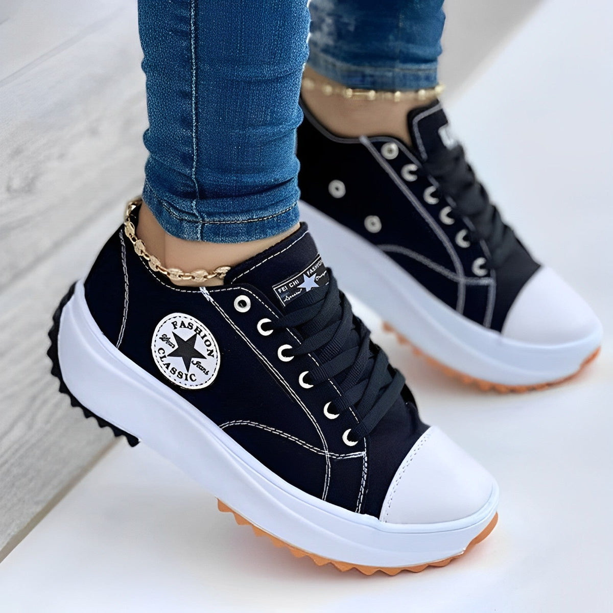 Dames Sneakers Canvas Schoenen Modieuze Stijl 3