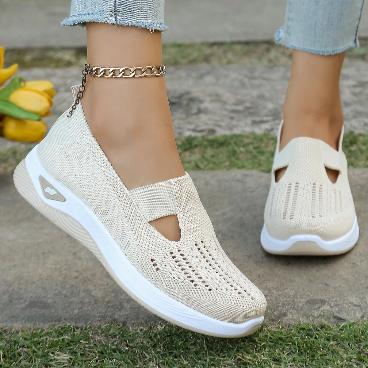 Dames Sneakers Casual Ademend Lichtgewicht Textiel 10