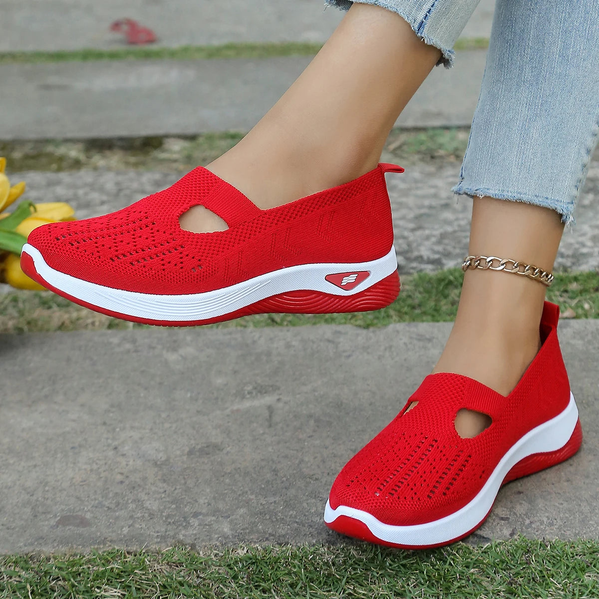 Dames Sneakers Casual Ademend Lichtgewicht Textiel 12