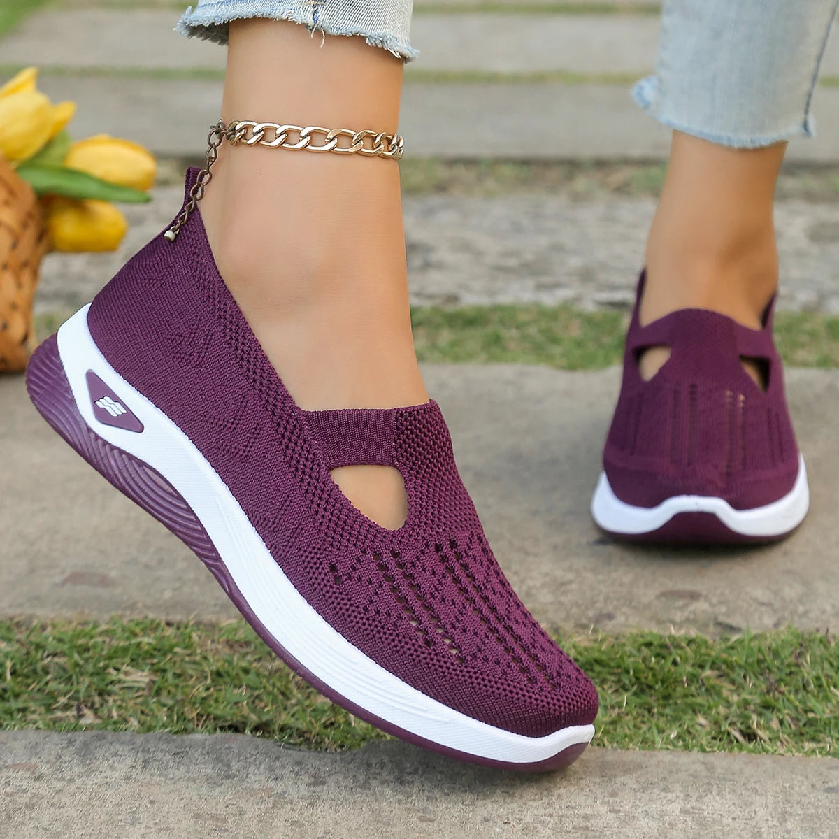 Dames Sneakers Casual Ademend Lichtgewicht Textiel 14