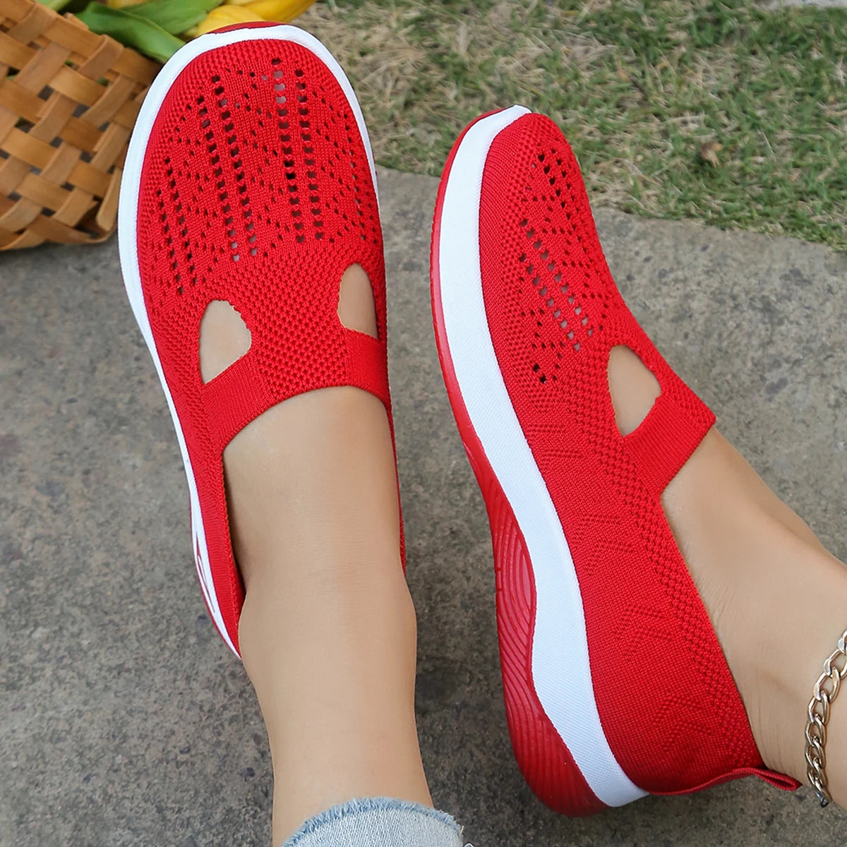 Dames Sneakers Casual Ademend Lichtgewicht Textiel 2