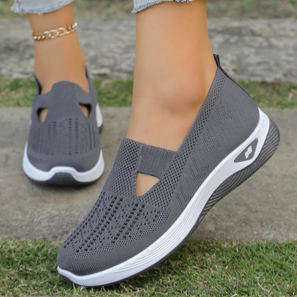 Dames Sneakers Casual Ademend Lichtgewicht Textiel 4