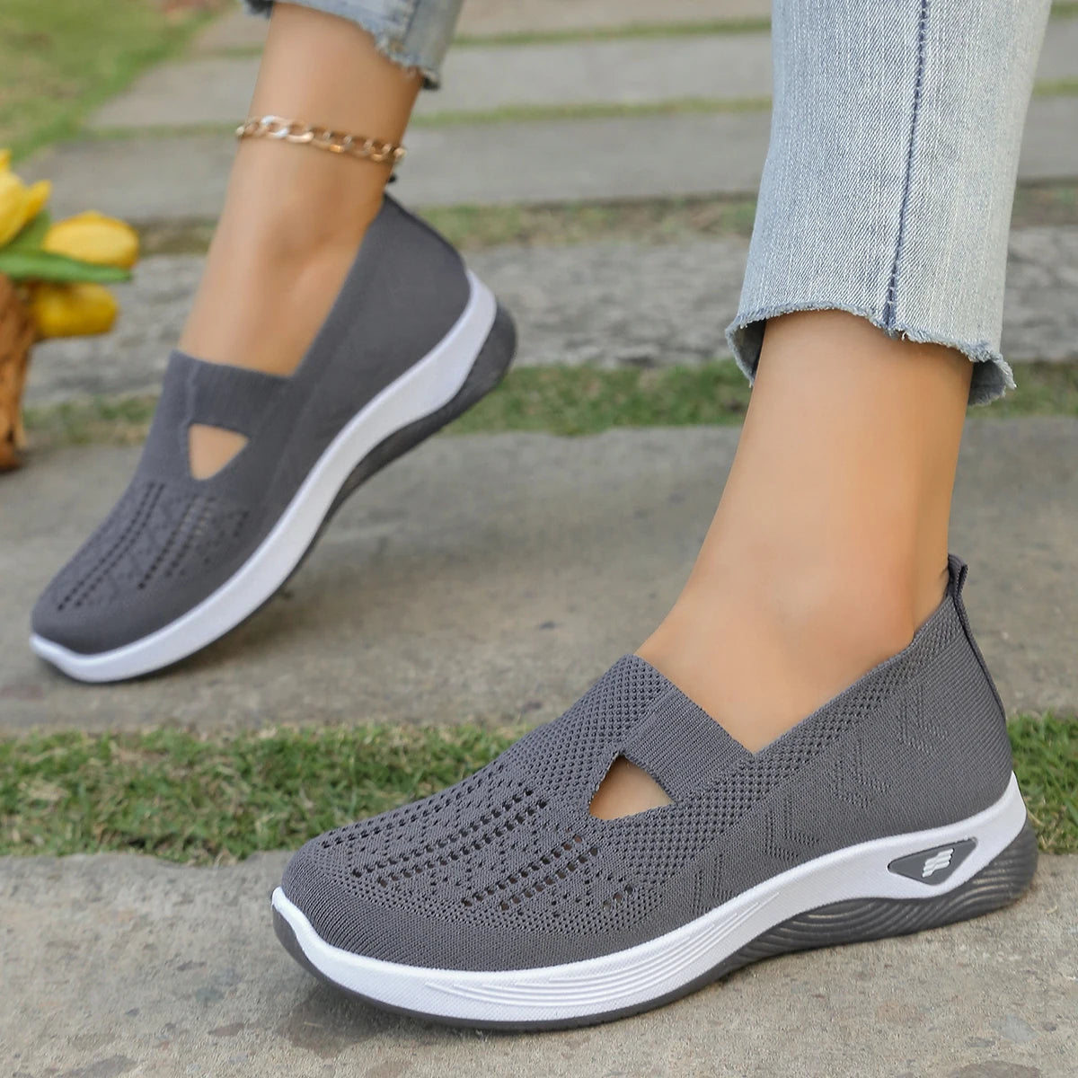 Dames Sneakers Casual Ademend Lichtgewicht Textiel 5
