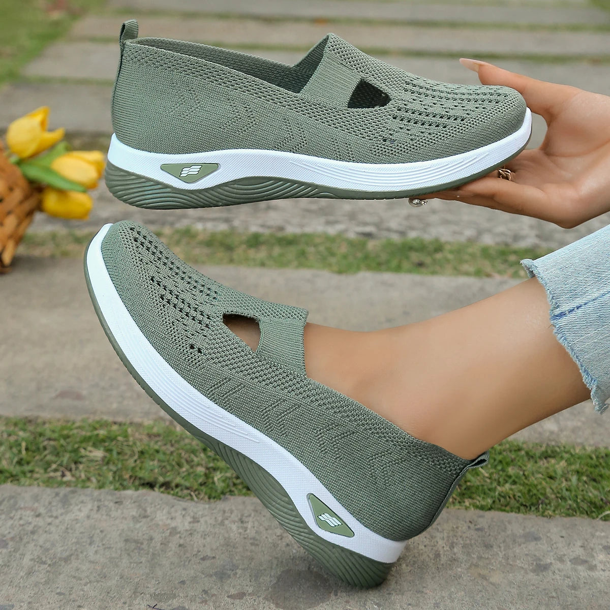 Dames Sneakers Casual Ademend Lichtgewicht Textiel 7