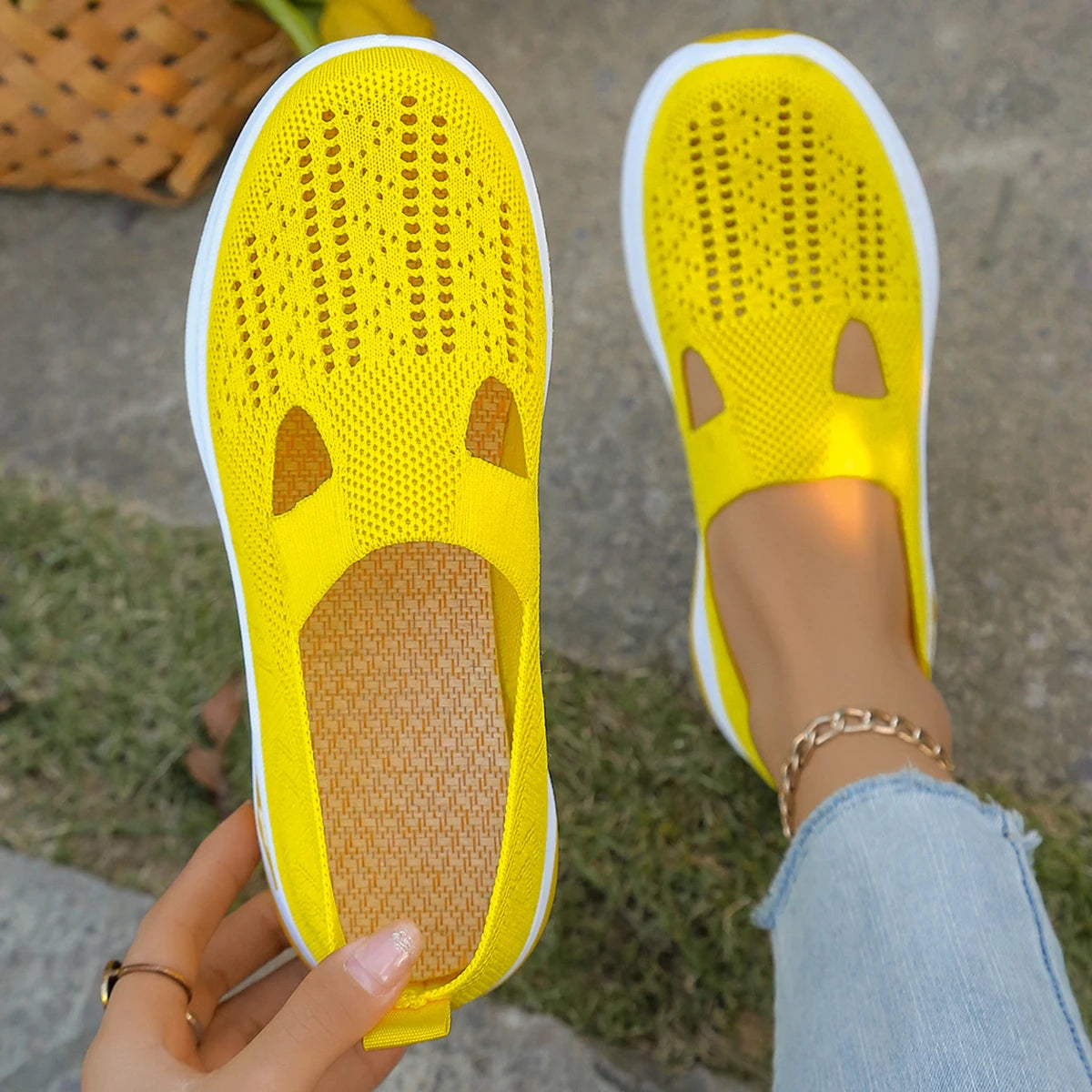 Dames Sneakers Casual Ademend Lichtgewicht Textiel 8