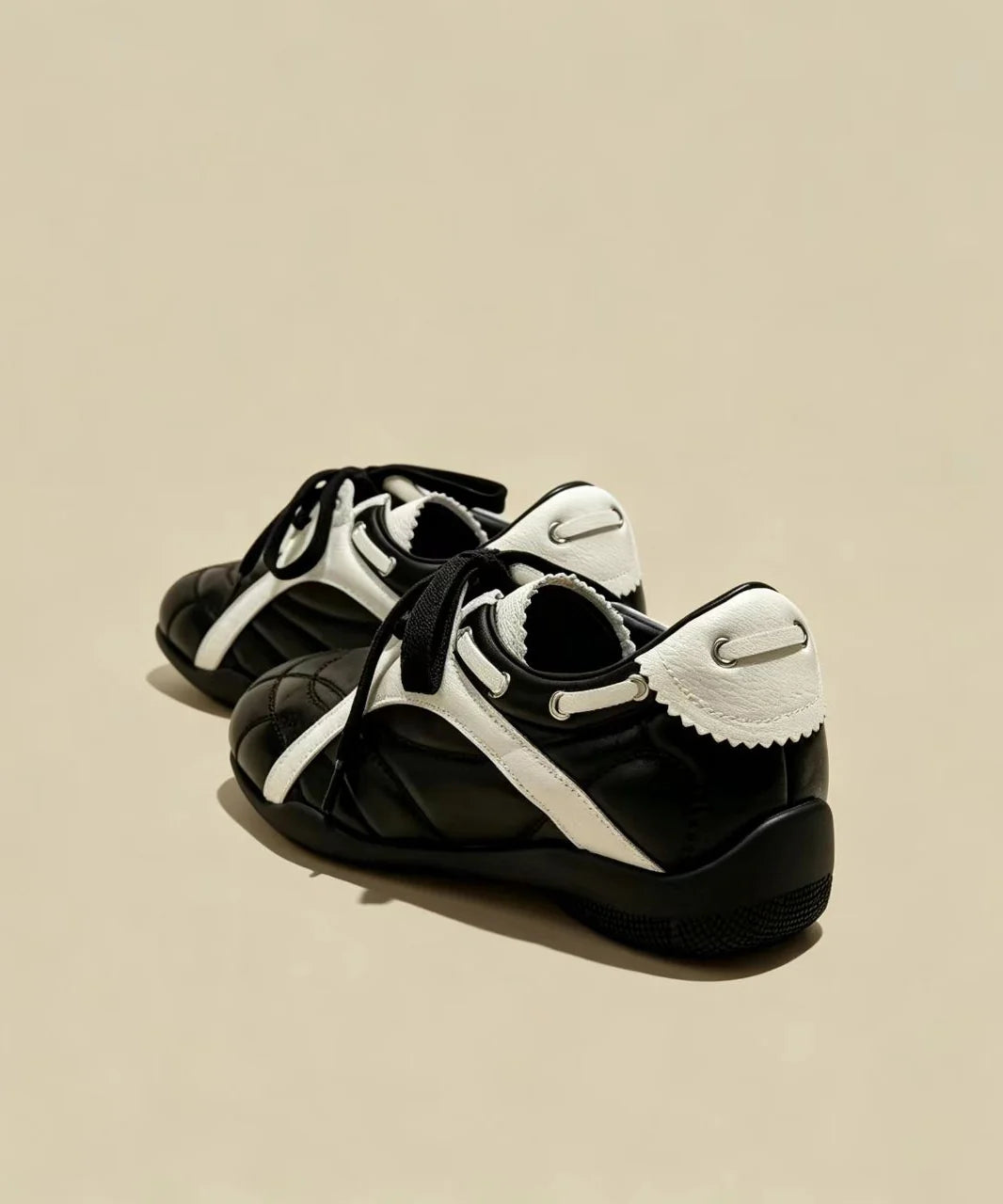Dames Sneakers Casual Met Vetersluiting En Sleehak 3
