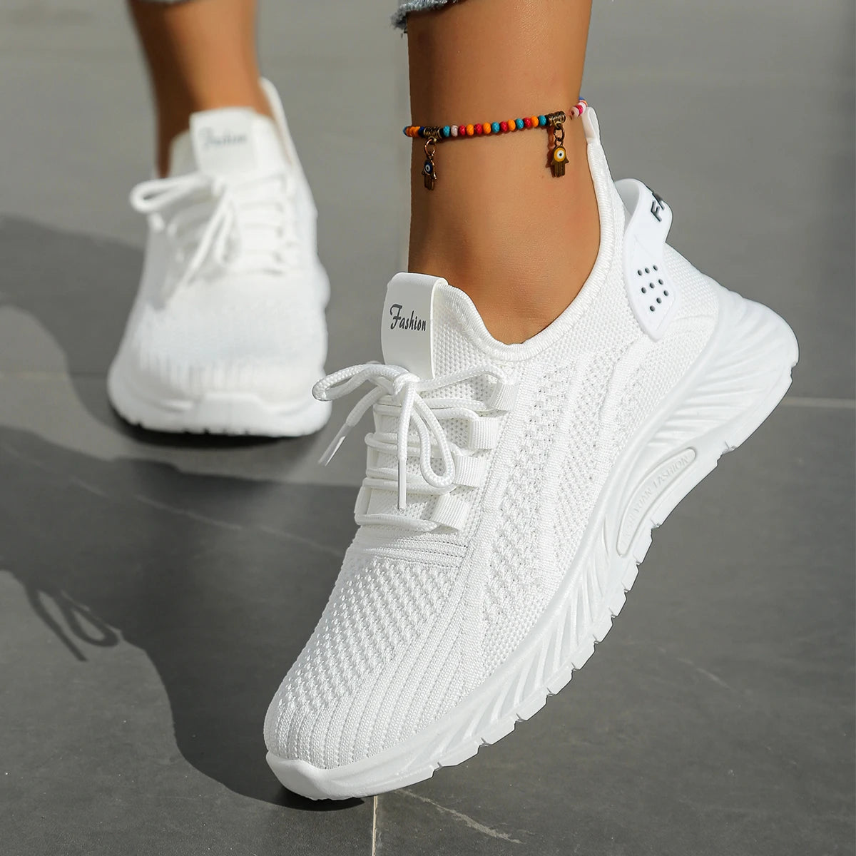 Dames Sneakers Casual Mode Sportief Weven 3